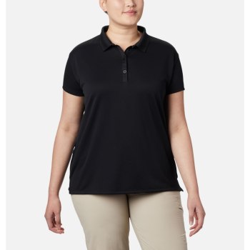 Columbia PFG Innisfree Short Sleeve Plus Size, Polo Negros Para Mujer | 519374-VYX